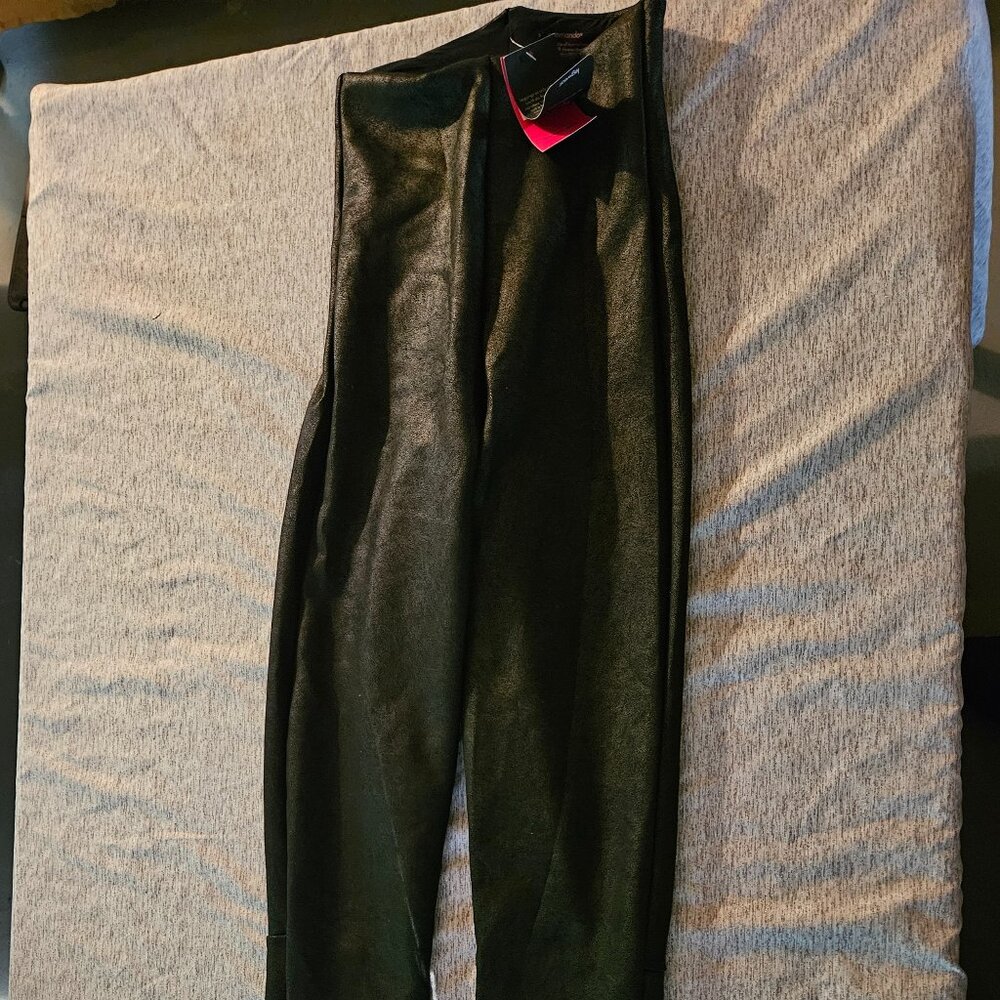 NWT Commando black faux leggings pants Small
